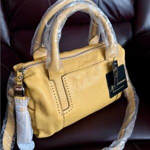 B Makowsky Leather Satchel